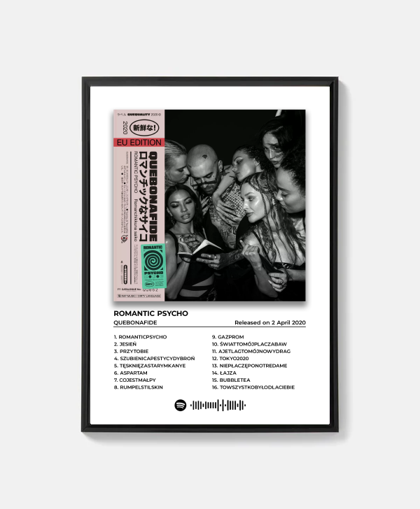 Plakat Quebonafide „ROMANTIC PSYCHO”