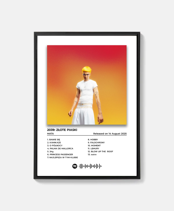 Plakat Mata „2039: ZŁOTE PIASKI”