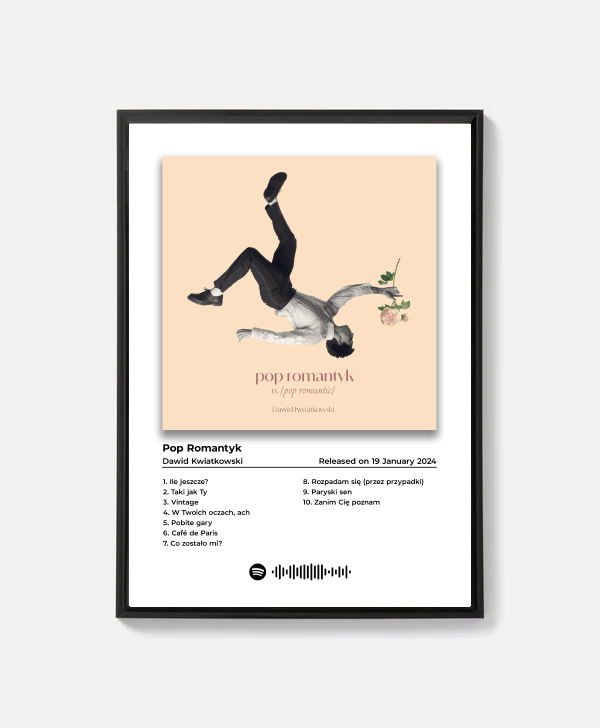 Plakat Dawid Kwiatkowski „Pop Romantyk”